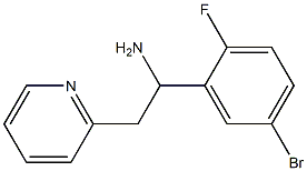 1-(5-bromo-2-fluorophenyl)-2-(pyridin-2-yl)ethan-1-amine 구조식 이미지