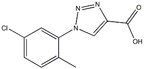 1-(5-chloro-2-methylphenyl)-1H-1,2,3-triazole-4-carboxylic acid 구조식 이미지