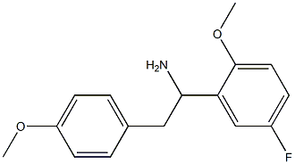 1-(5-fluoro-2-methoxyphenyl)-2-(4-methoxyphenyl)ethan-1-amine Structure