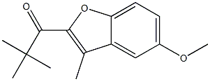 1-(5-methoxy-3-methyl-1-benzofuran-2-yl)-2,2-dimethylpropan-1-one Structure