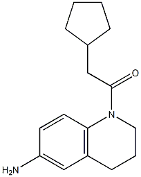 1-(6-amino-1,2,3,4-tetrahydroquinolin-1-yl)-2-cyclopentylethan-1-one 구조식 이미지