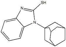 1-(adamantan-1-yl)-1H-1,3-benzodiazole-2-thiol 구조식 이미지