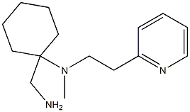 1-(aminomethyl)-N-methyl-N-[2-(pyridin-2-yl)ethyl]cyclohexan-1-amine 구조식 이미지