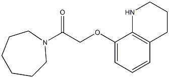 1-(azepan-1-yl)-2-(1,2,3,4-tetrahydroquinolin-8-yloxy)ethan-1-one 구조식 이미지