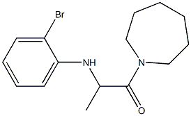 1-(azepan-1-yl)-2-[(2-bromophenyl)amino]propan-1-one Structure