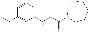 1-(azepan-1-yl)-2-{[3-(propan-2-yl)phenyl]amino}ethan-1-one Structure