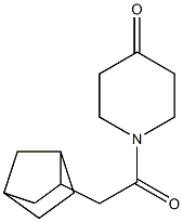 1-(bicyclo[2.2.1]hept-2-ylacetyl)piperidin-4-one 구조식 이미지