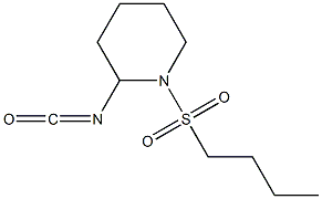 1-(butylsulfonyl)-2-isocyanatopiperidine Structure