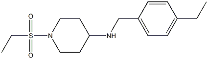 1-(ethanesulfonyl)-N-[(4-ethylphenyl)methyl]piperidin-4-amine 구조식 이미지