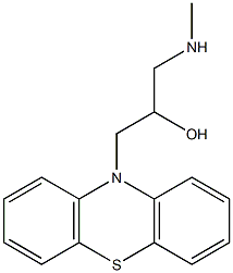 1-(methylamino)-3-(10H-phenothiazin-10-yl)propan-2-ol 구조식 이미지