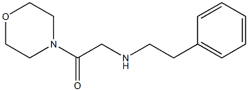 1-(morpholin-4-yl)-2-[(2-phenylethyl)amino]ethan-1-one 구조식 이미지
