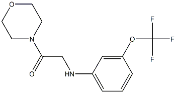 1-(morpholin-4-yl)-2-{[3-(trifluoromethoxy)phenyl]amino}ethan-1-one Structure