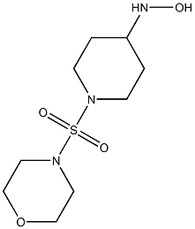 1-(morpholine-4-sulfonyl)piperidine-4-hydroxylamine 구조식 이미지