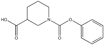1-(phenoxycarbonyl)piperidine-3-carboxylic acid 구조식 이미지