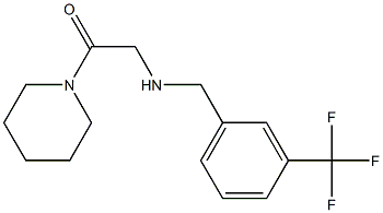 1-(piperidin-1-yl)-2-({[3-(trifluoromethyl)phenyl]methyl}amino)ethan-1-one Structure