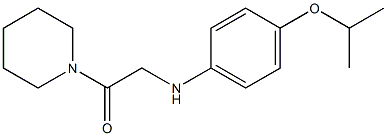 1-(piperidin-1-yl)-2-{[4-(propan-2-yloxy)phenyl]amino}ethan-1-one 구조식 이미지