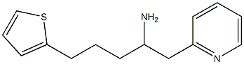 1-(pyridin-2-yl)-5-(thiophen-2-yl)pentan-2-amine Structure