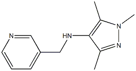 1,3,5-trimethyl-N-(pyridin-3-ylmethyl)-1H-pyrazol-4-amine 구조식 이미지