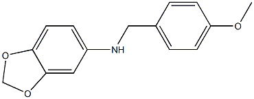 1,3-benzodioxol-5-yl(4-methoxyphenyl)methylamine 구조식 이미지