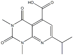 1,3-dimethyl-2,4-dioxo-7-(propan-2-yl)-1H,2H,3H,4H-pyrido[2,3-d]pyrimidine-5-carboxylic acid 구조식 이미지