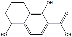 1,5-dihydroxy-5,6,7,8-tetrahydronaphthalene-2-carboxylic acid Structure