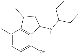 1,7-dimethyl-3-(pentan-3-ylamino)-2,3-dihydro-1H-inden-4-ol Structure