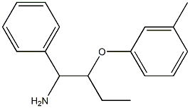 1-[(1-amino-1-phenylbutan-2-yl)oxy]-3-methylbenzene 구조식 이미지