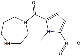 1-[(1-methyl-5-nitro-1H-pyrrol-2-yl)carbonyl]-1,4-diazepane 구조식 이미지