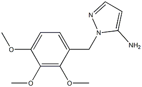 1-[(2,3,4-trimethoxyphenyl)methyl]-1H-pyrazol-5-amine Structure