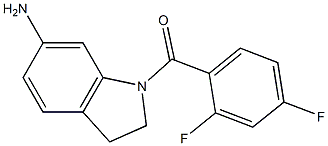 1-[(2,4-difluorophenyl)carbonyl]-2,3-dihydro-1H-indol-6-amine 구조식 이미지