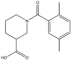 1-[(2,5-dimethylphenyl)carbonyl]piperidine-3-carboxylic acid Structure