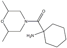 1-[(2,6-dimethylmorpholin-4-yl)carbonyl]cyclohexanamine Structure