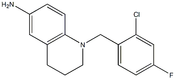 1-[(2-chloro-4-fluorophenyl)methyl]-1,2,3,4-tetrahydroquinolin-6-amine Structure