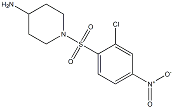 1-[(2-chloro-4-nitrobenzene)sulfonyl]piperidin-4-amine Structure
