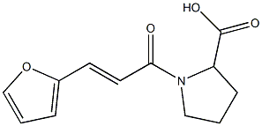 1-[(2E)-3-(2-furyl)prop-2-enoyl]pyrrolidine-2-carboxylic acid Structure