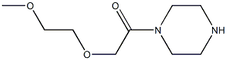 1-[(2-methoxyethoxy)acetyl]piperazine 구조식 이미지