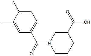 1-[(3,4-dimethylphenyl)carbonyl]piperidine-3-carboxylic acid Structure