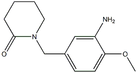 1-[(3-amino-4-methoxyphenyl)methyl]piperidin-2-one 구조식 이미지