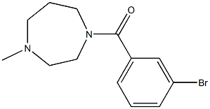 1-[(3-bromophenyl)carbonyl]-4-methyl-1,4-diazepane 구조식 이미지