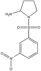 1-[(3-nitrobenzene)sulfonyl]pyrrolidin-2-amine Structure