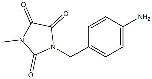 1-[(4-aminophenyl)methyl]-3-methylimidazolidine-2,4,5-trione 구조식 이미지