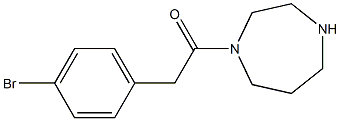 1-[(4-bromophenyl)acetyl]-1,4-diazepane 구조식 이미지
