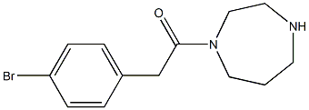 1-[(4-bromophenyl)acetyl]-1,4-diazepane Structure