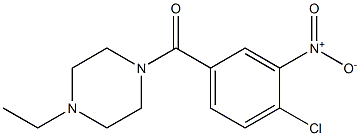 1-[(4-chloro-3-nitrophenyl)carbonyl]-4-ethylpiperazine Structure