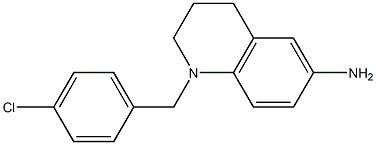 1-[(4-chlorophenyl)methyl]-1,2,3,4-tetrahydroquinolin-6-amine Structure