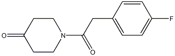 1-[(4-fluorophenyl)acetyl]piperidin-4-one Structure