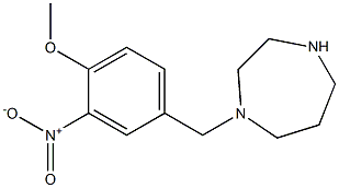 1-[(4-methoxy-3-nitrophenyl)methyl]-1,4-diazepane 구조식 이미지