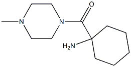 1-[(4-methylpiperazin-1-yl)carbonyl]cyclohexanamine Structure