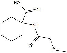 1-[(methoxyacetyl)amino]cyclohexanecarboxylic acid Structure