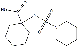 1-[(piperidine-1-sulfonyl)amino]cyclohexane-1-carboxylic acid Structure